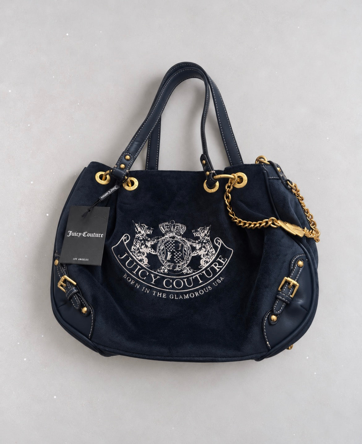 Juicy Couture Navy Crest чанта