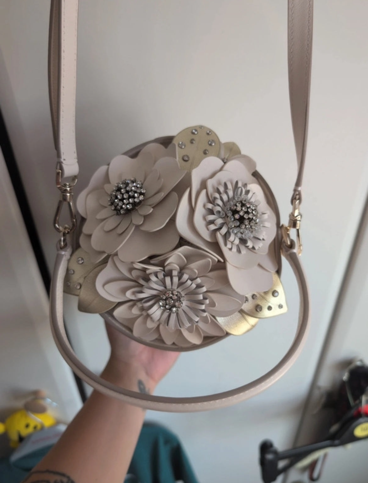 Чанта Kate Spade Bridal Wicker Flower Pot Crossbody