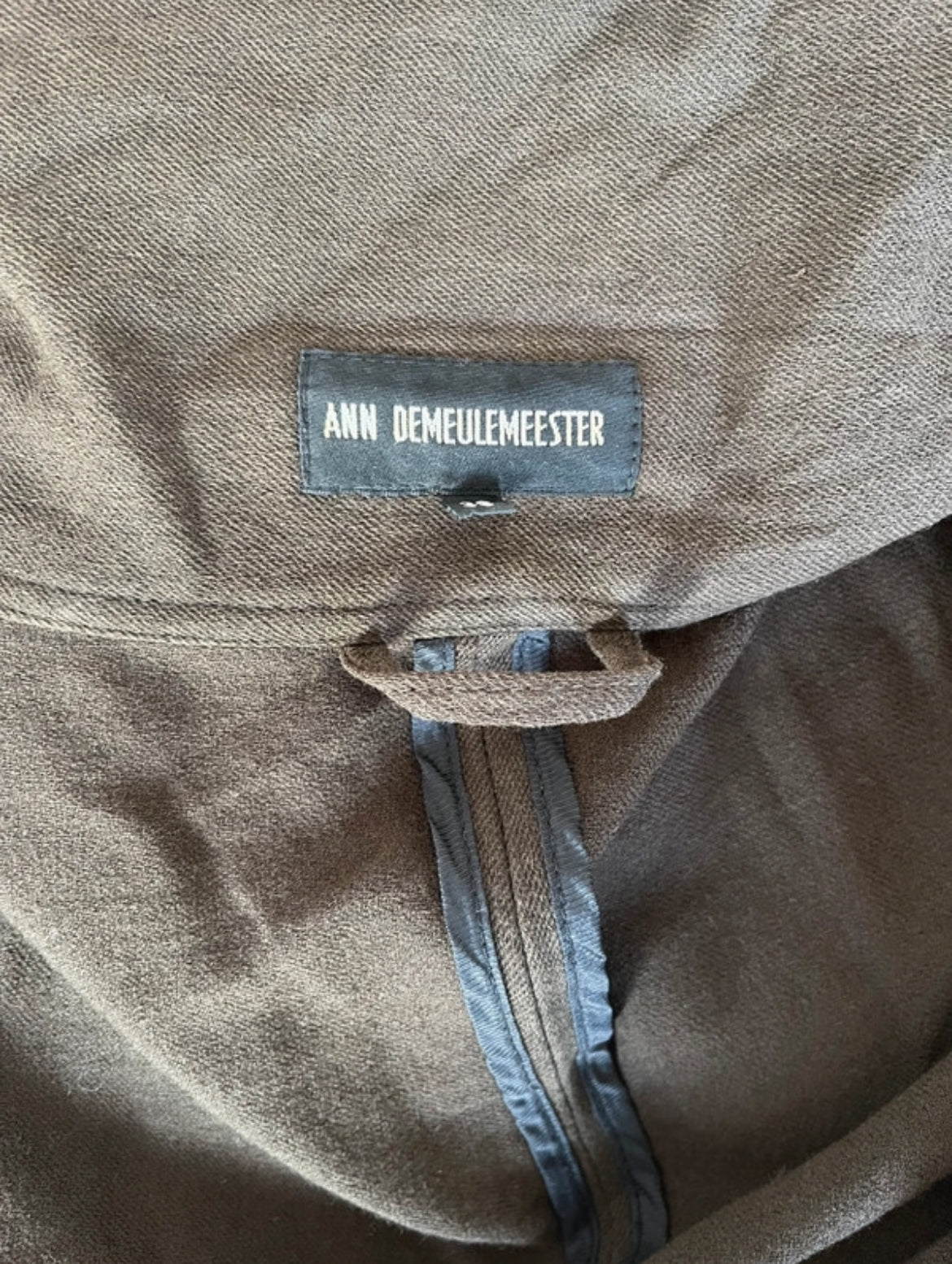 Палто тип wrap на Ann Demeulemeester от лека вълна с колан