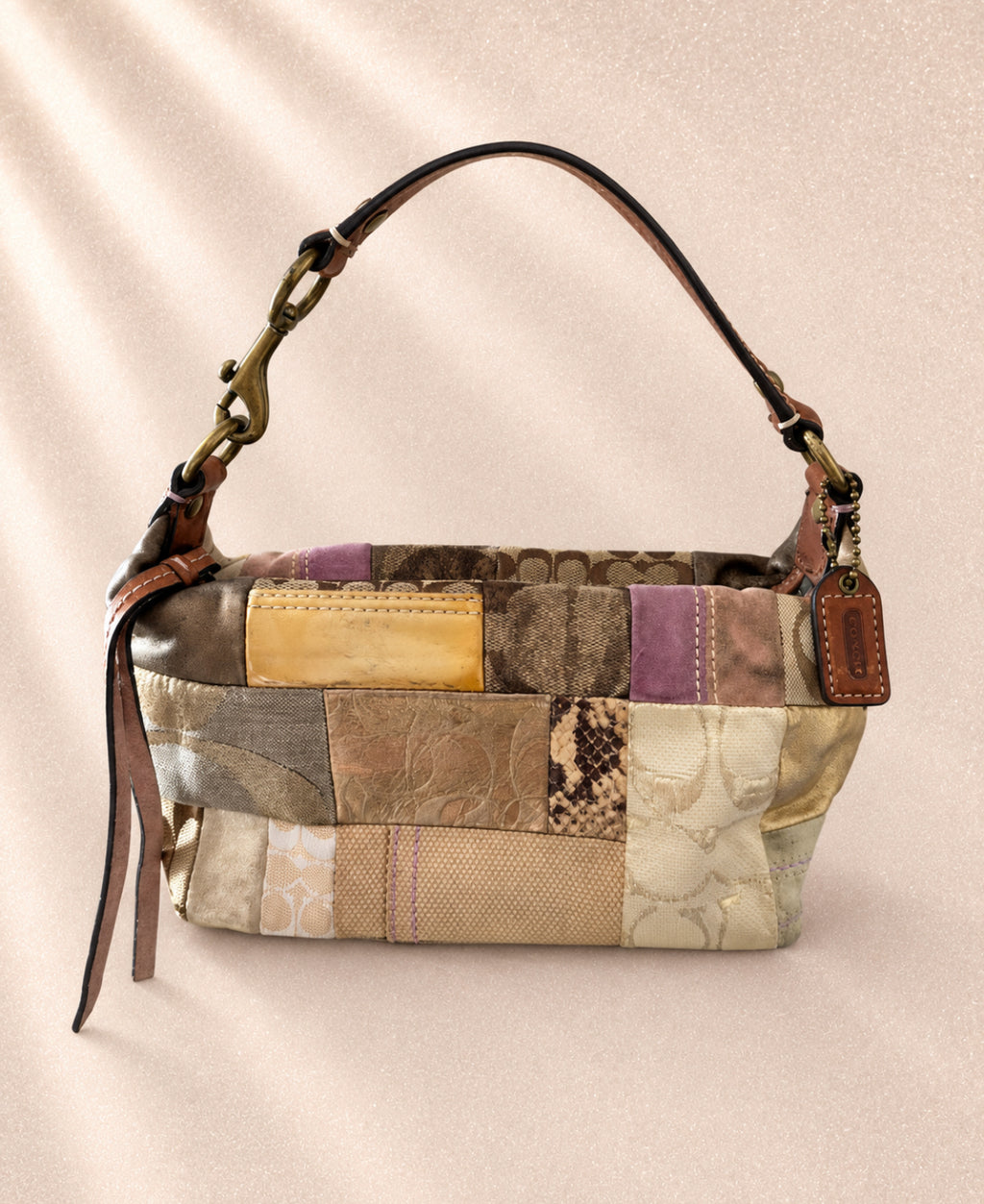 Винтидж Coach Patchwork shoulder bag