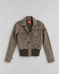 Vintage Miss Sixty Y2K Khaki Bomber яке