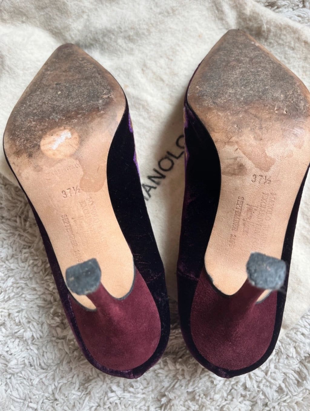Ексклузивни винтидж обувки Manolo Blahnik x Neiman Marcus от септември 2005 г. - 37,5
