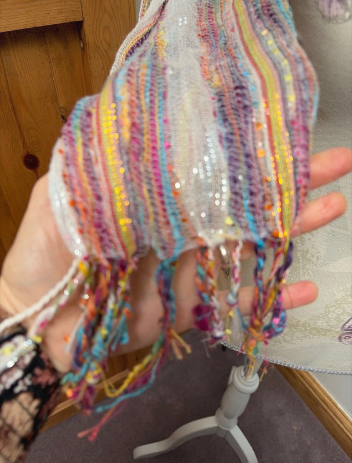 Boho Multicolour Woven шал