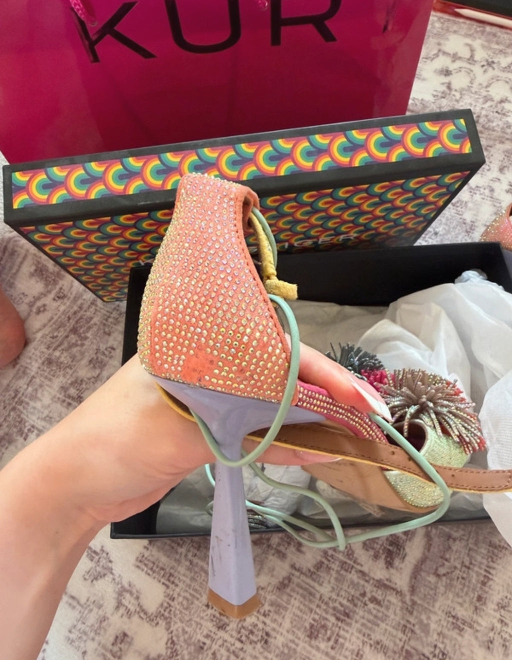 Kurt Geiger embellished heels с истински statement дизайн