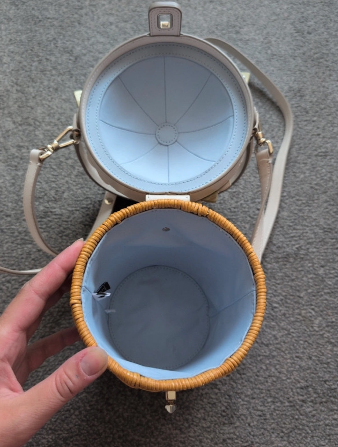 Чанта Kate Spade Bridal Wicker Flower Pot Crossbody