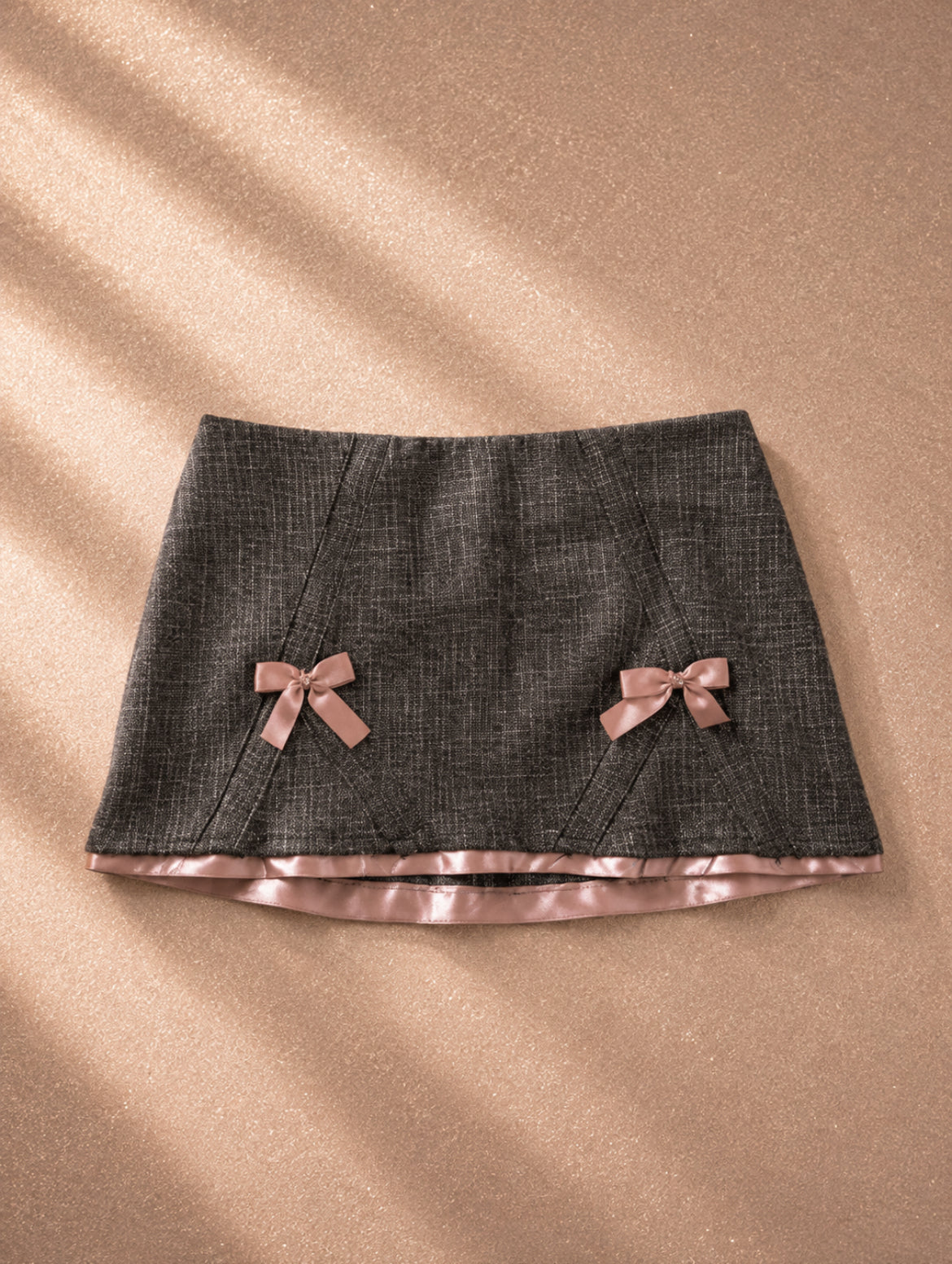 Мини пола Urban Outfitters с карирана текстура