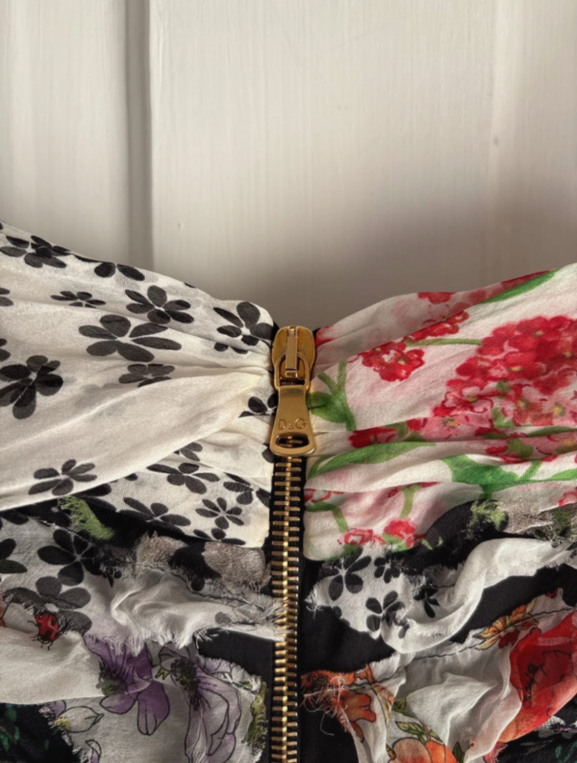 Dolce & Gabbana копринена мини рокля