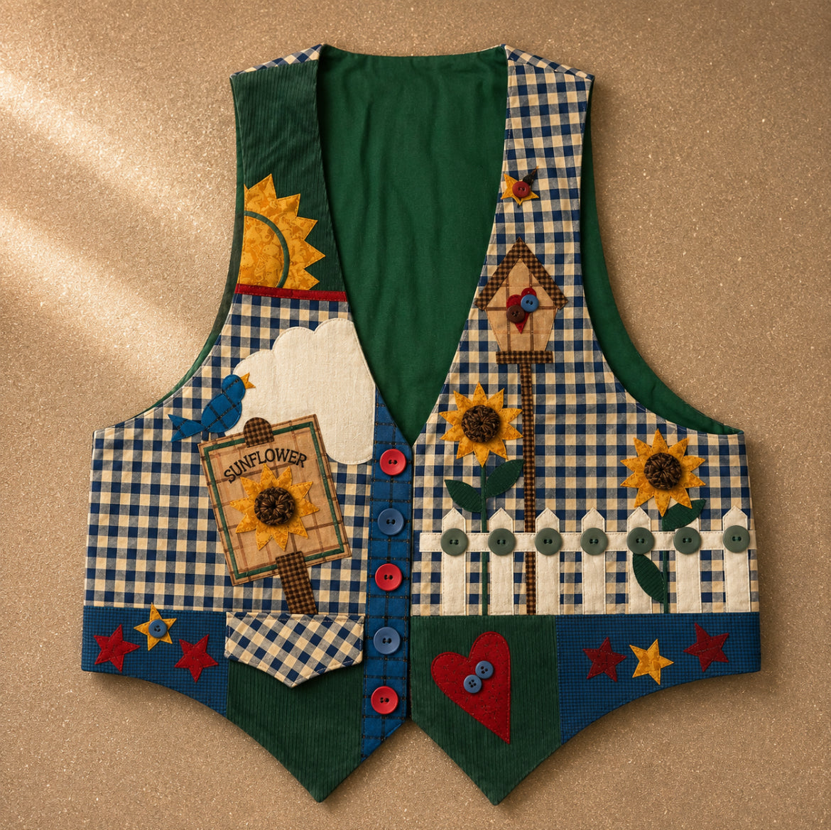 Handmade patchwork елек