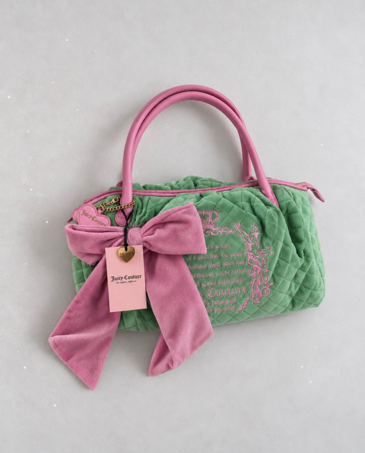 Juicy Couture Retro Green Bowler чанта