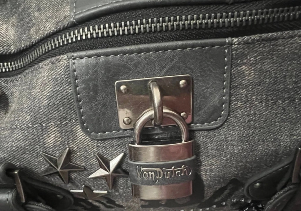 Von Dutch denim satchel чанта