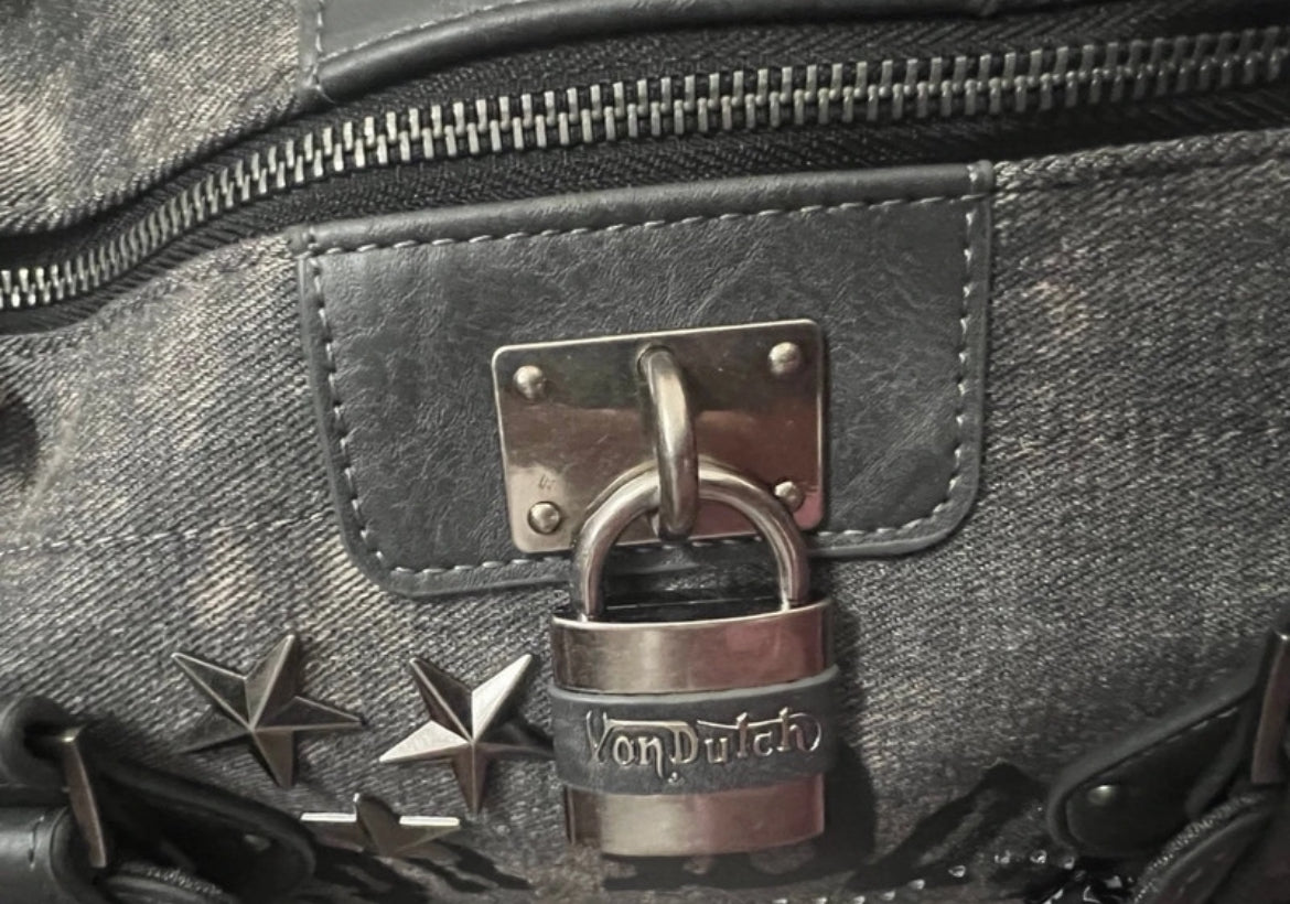 Von Dutch denim satchel чанта