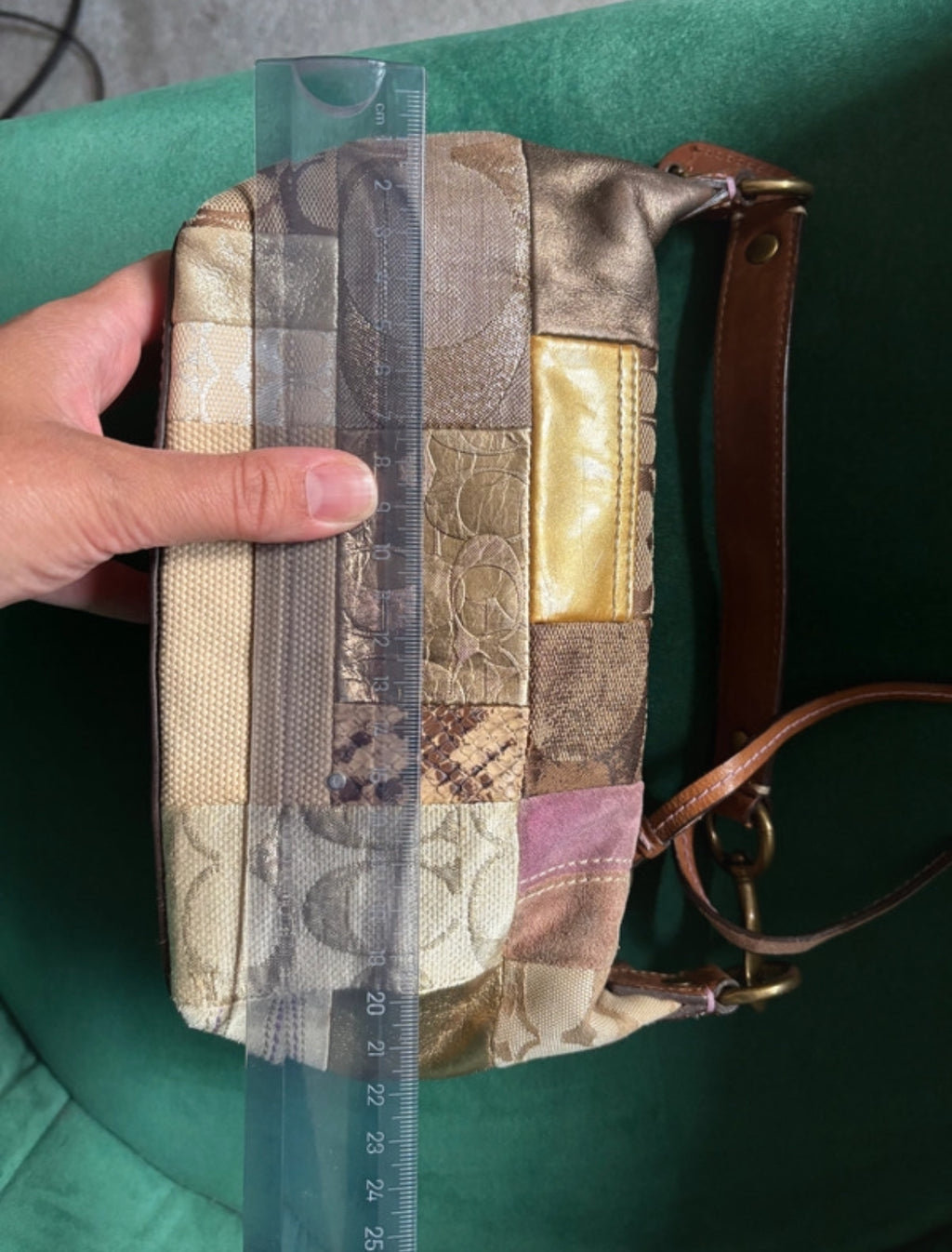 Винтидж Coach Patchwork shoulder bag