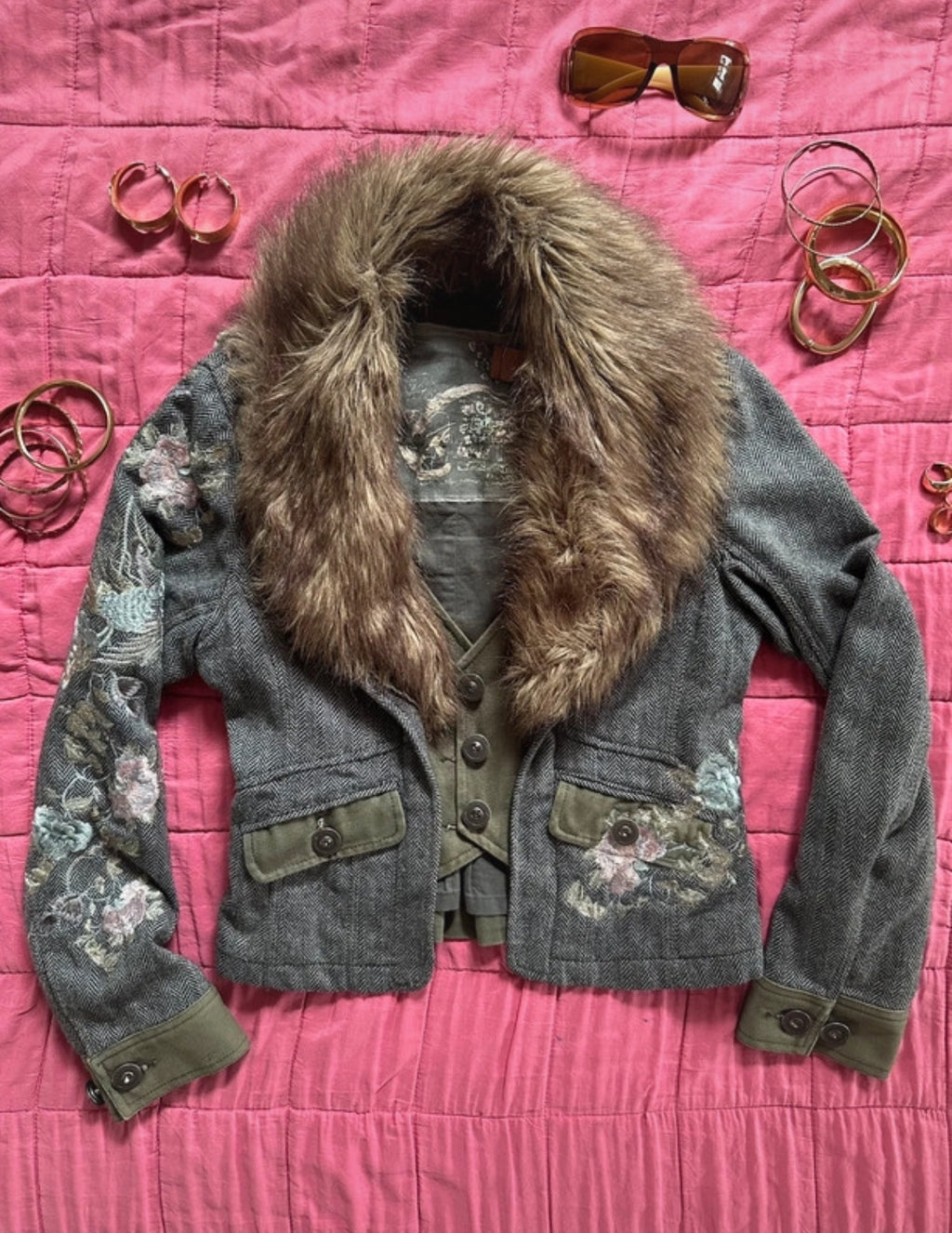 Рядко винтидж River Island яке от 2000-те