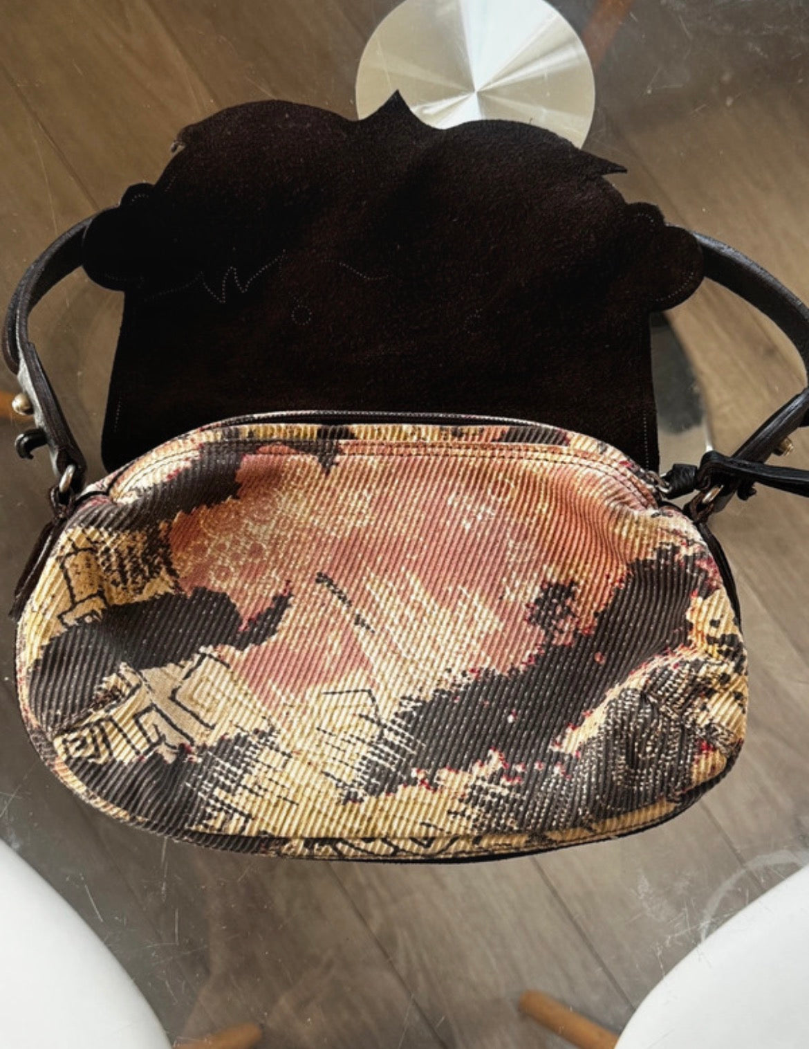 Roberto Cavalli Embroidered Shoulder чанта