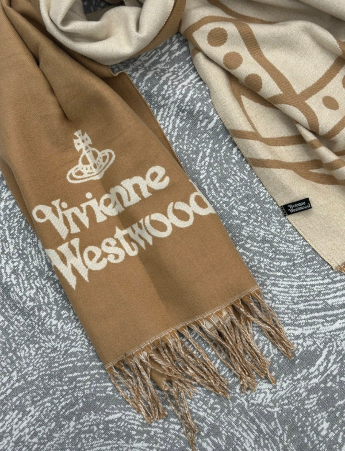 Двулицев шал Vivienne Westwood - кашмир