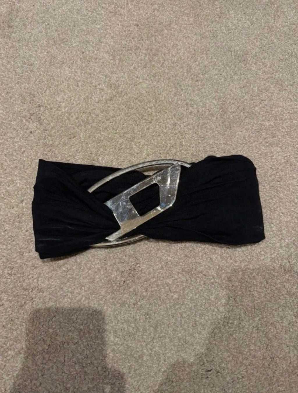 Diesel Black Hardware Bandeau топ