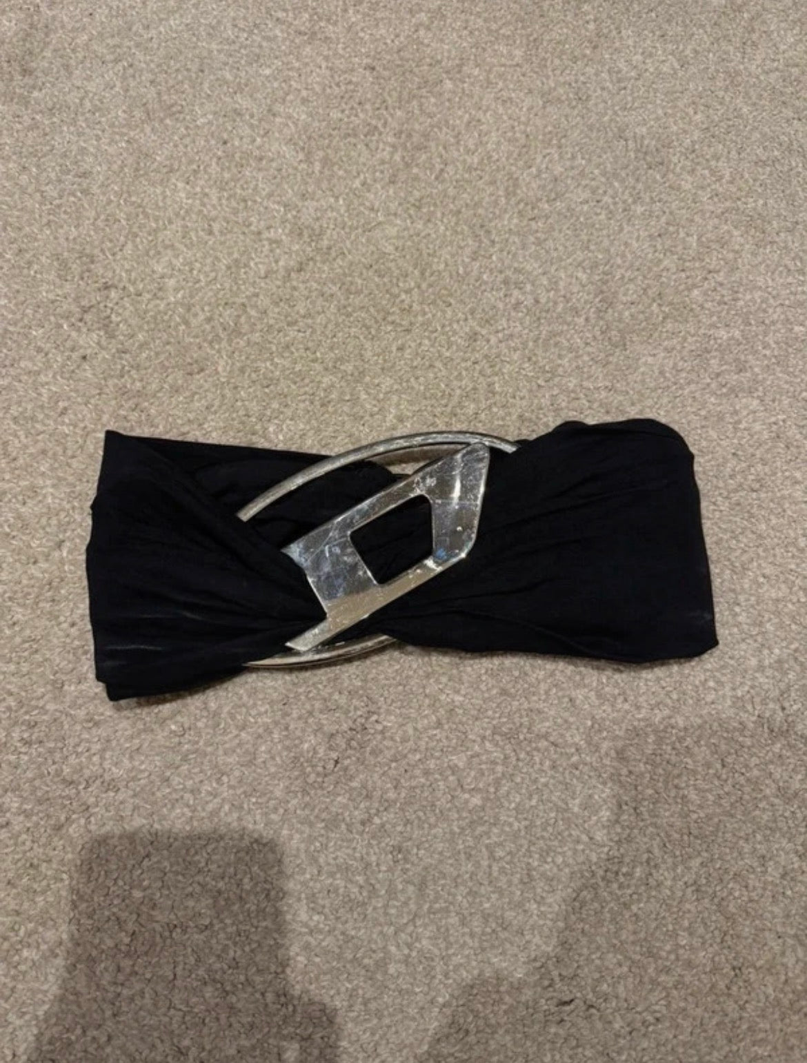 Diesel Black Hardware Bandeau топ