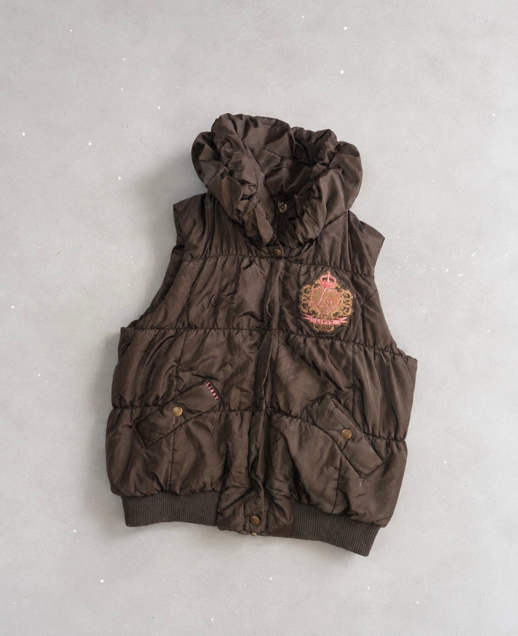 Lipsy Y2K Puffer Bodywarmer с Leopard Faux Fur