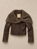 Винтидж яке CRAFTED тип aviator/shearling с ефектна oversized яка