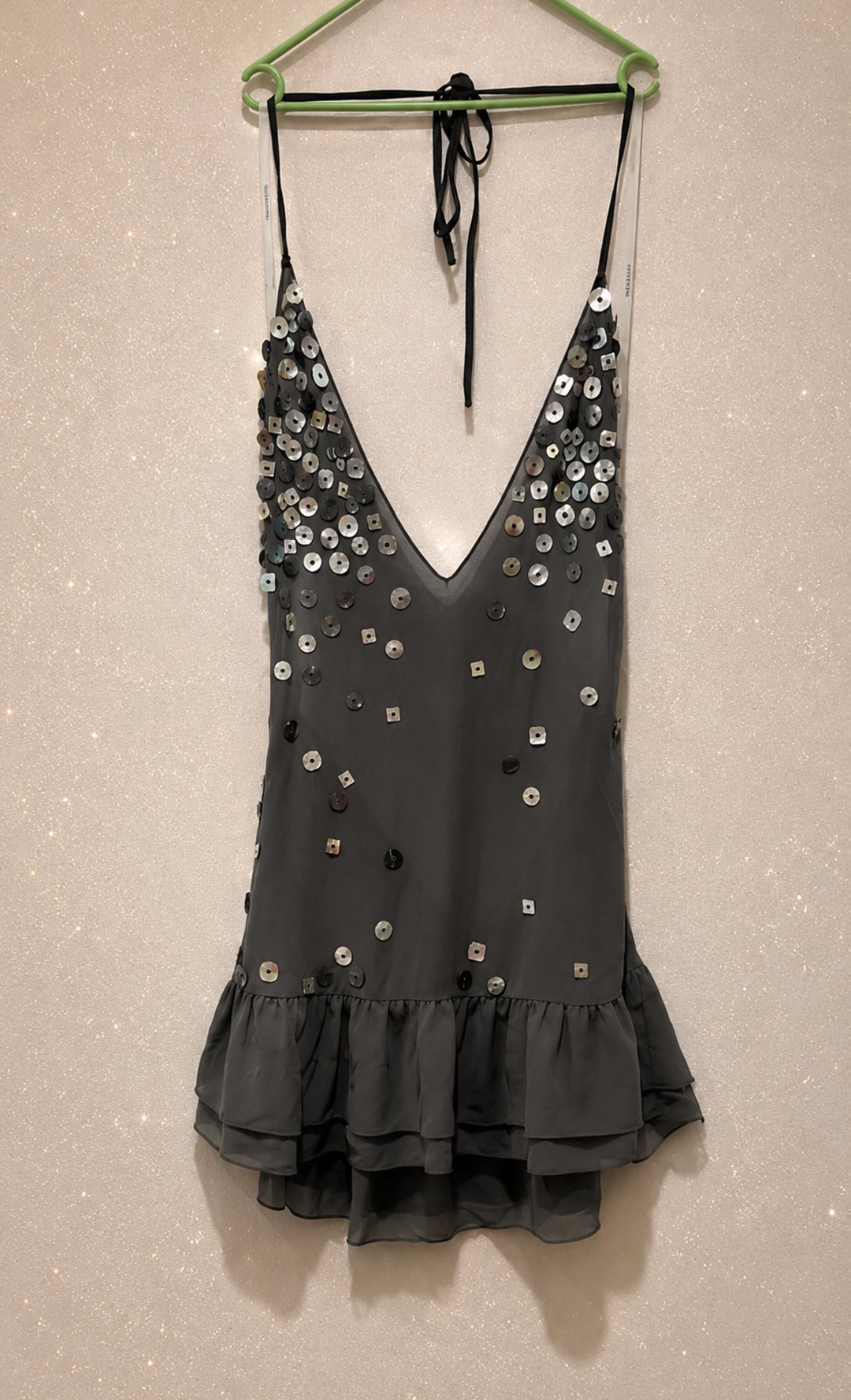 Slip мини рокля Jaded London - седефени копчета