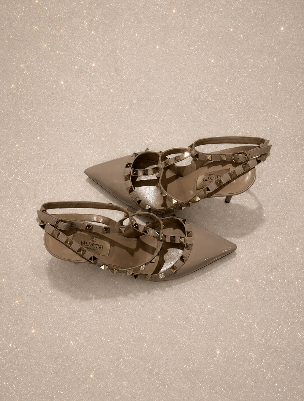 Обувки с ток Valentino Garavani Rockstuds - 38
