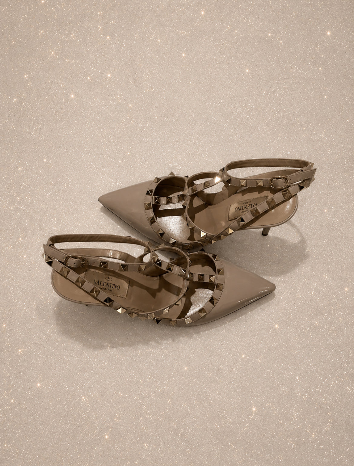 Обувки с ток Valentino Garavani Rockstuds - 38