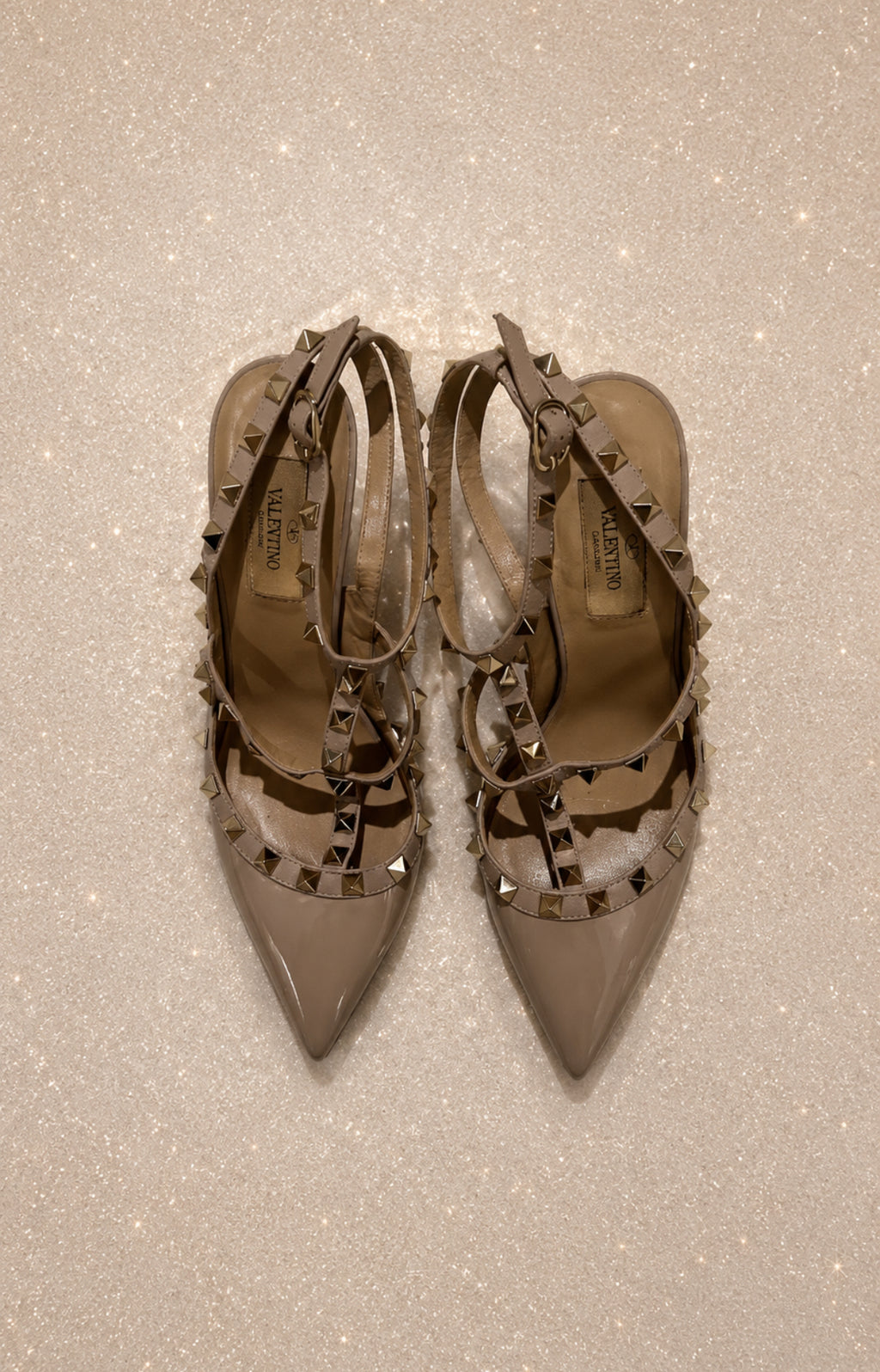 Обувки с ток Valentino Garavani Rockstuds - 38