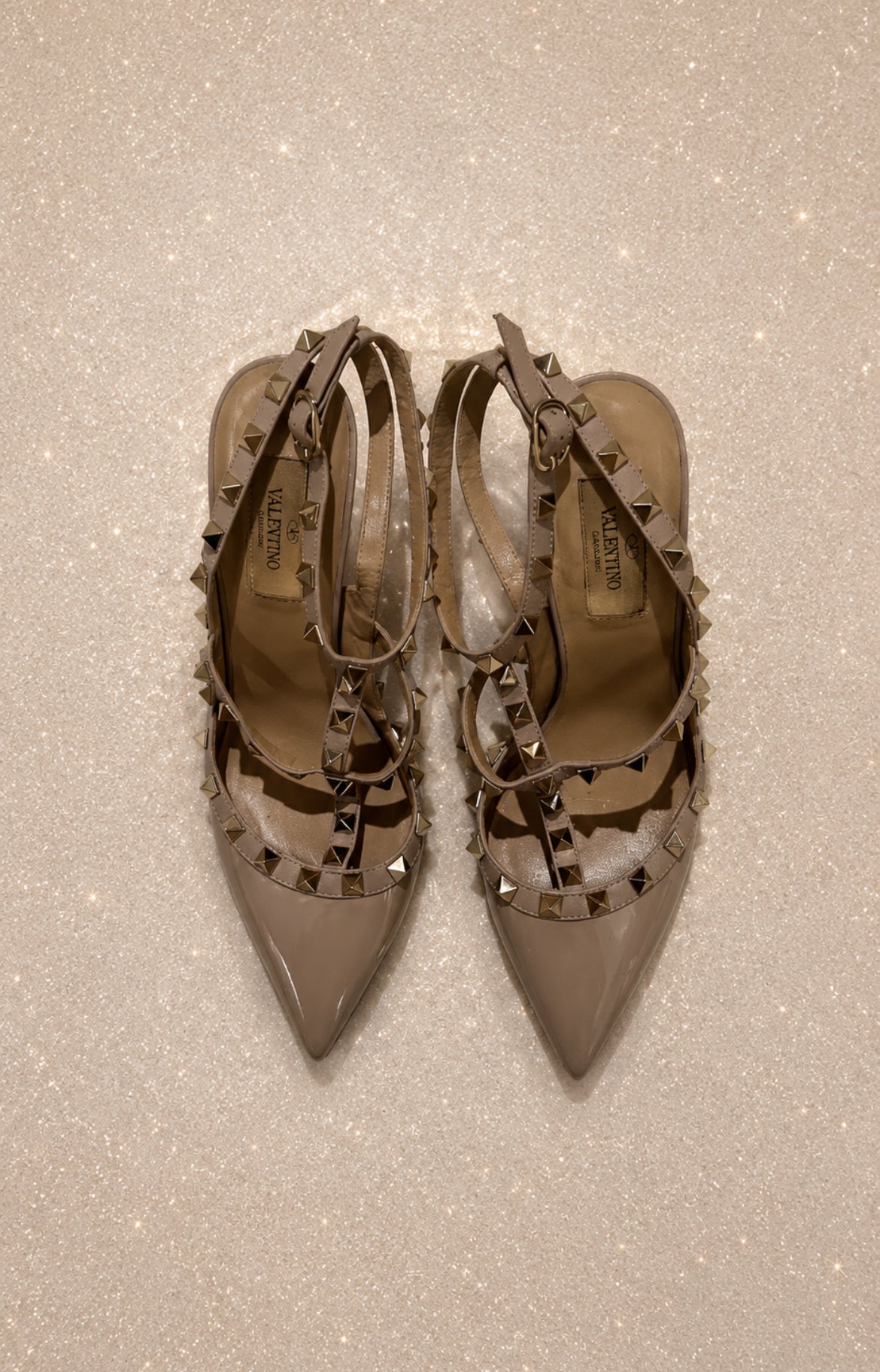 Обувки с ток Valentino Garavani Rockstuds - 38