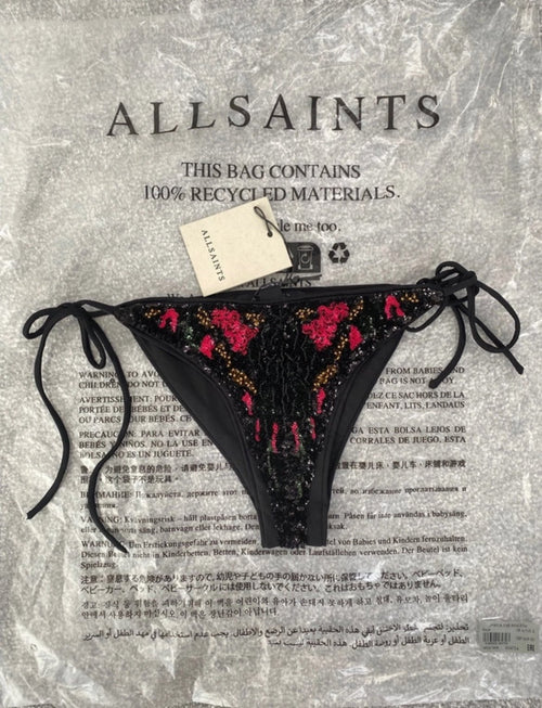 AllSaints Jamilia долнище на бански с пайети и връзки - Sunday West Boutique