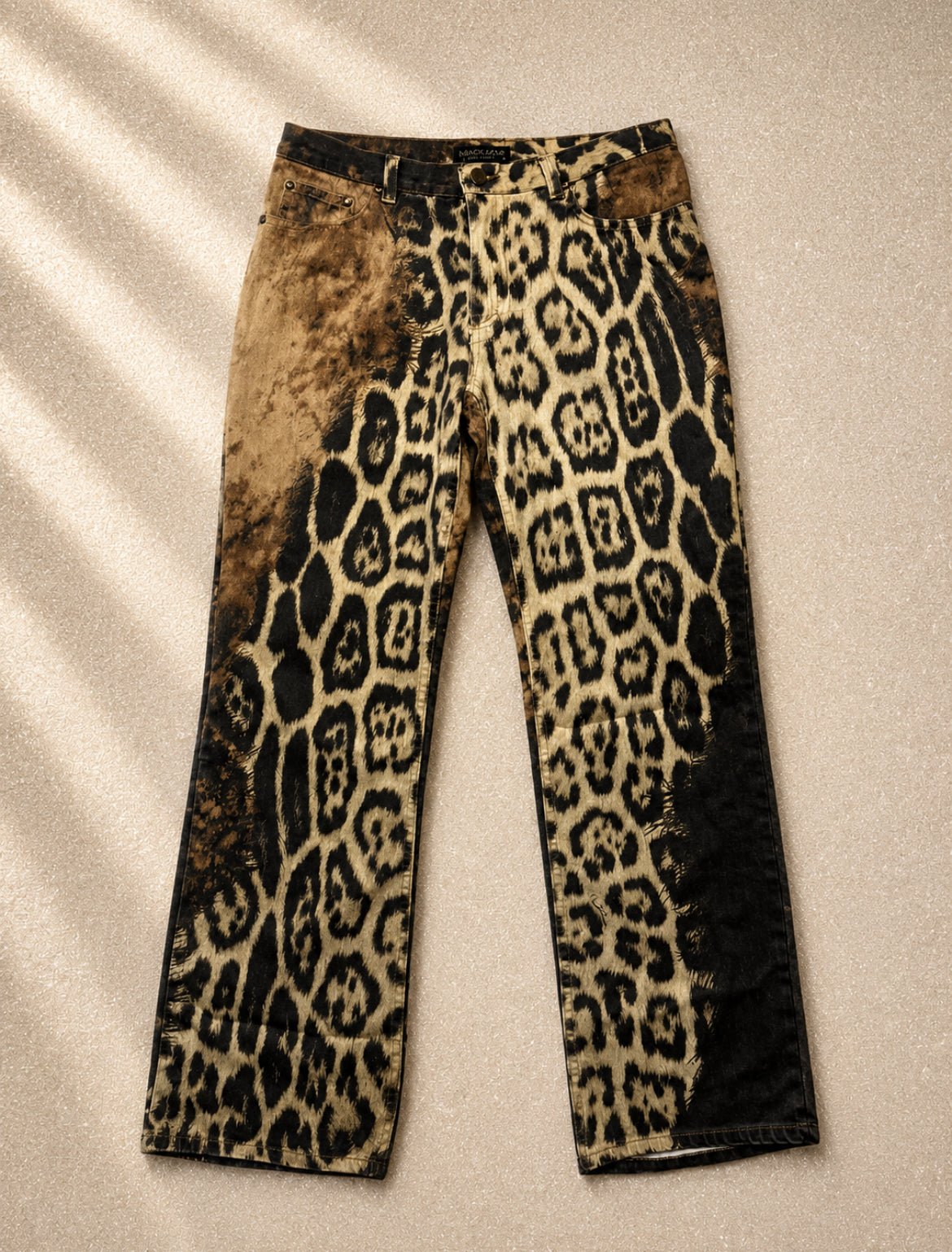Архивен модел Roberto Cavalli FW2001 World Explosion – изключително редки дизайнерски дънки от колекция Есен/Зима 2001 - Sunday West Boutique
