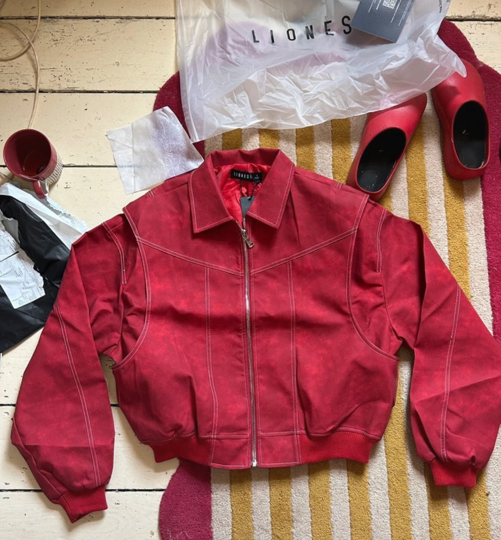 Червено bomber яке Lioness - Sunday West Boutique