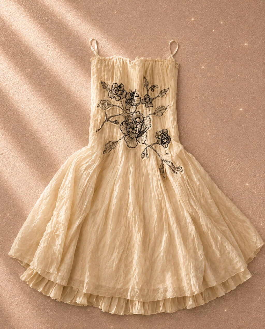 Coast butter yellow рокля с флорална бродерия - Sunday West Boutique