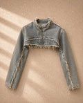 Cropped дънково яке 1XBLUE - Sunday West Boutique