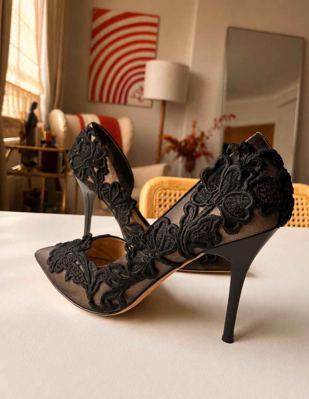 Дантелени обувки на ток Karen Millen - 40 - Sunday West Boutique