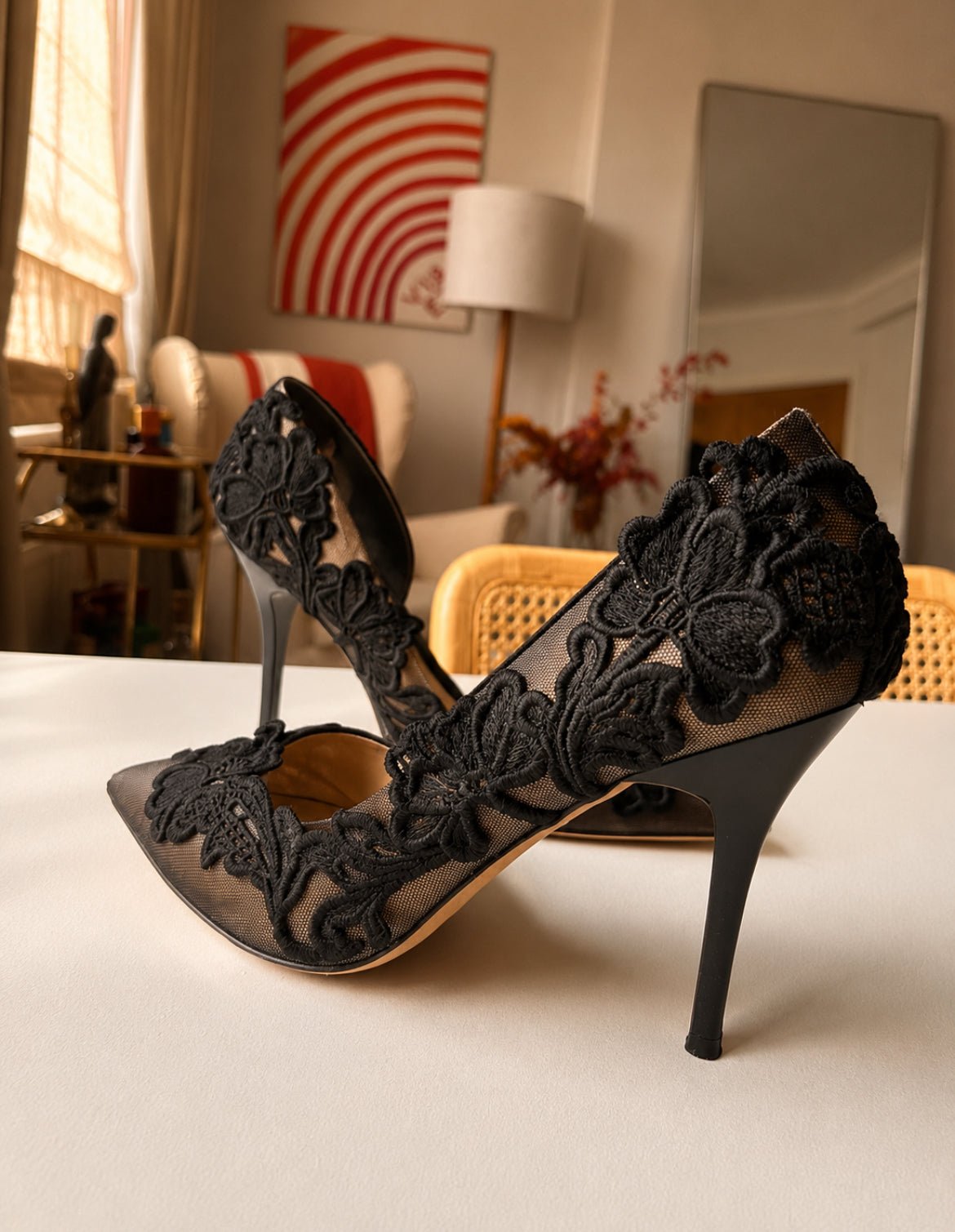 Дантелени обувки на ток Karen Millen - 40 - Sunday West Boutique