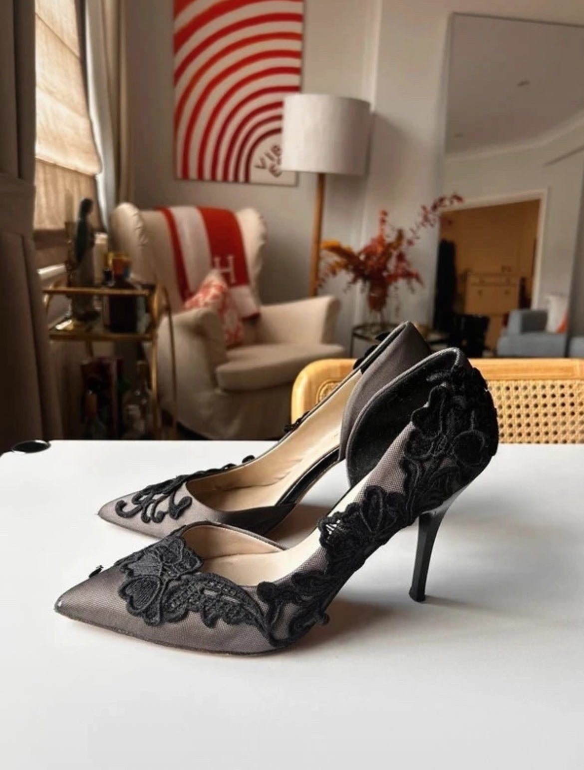 Дантелени обувки на ток Karen Millen - 40 - Sunday West Boutique