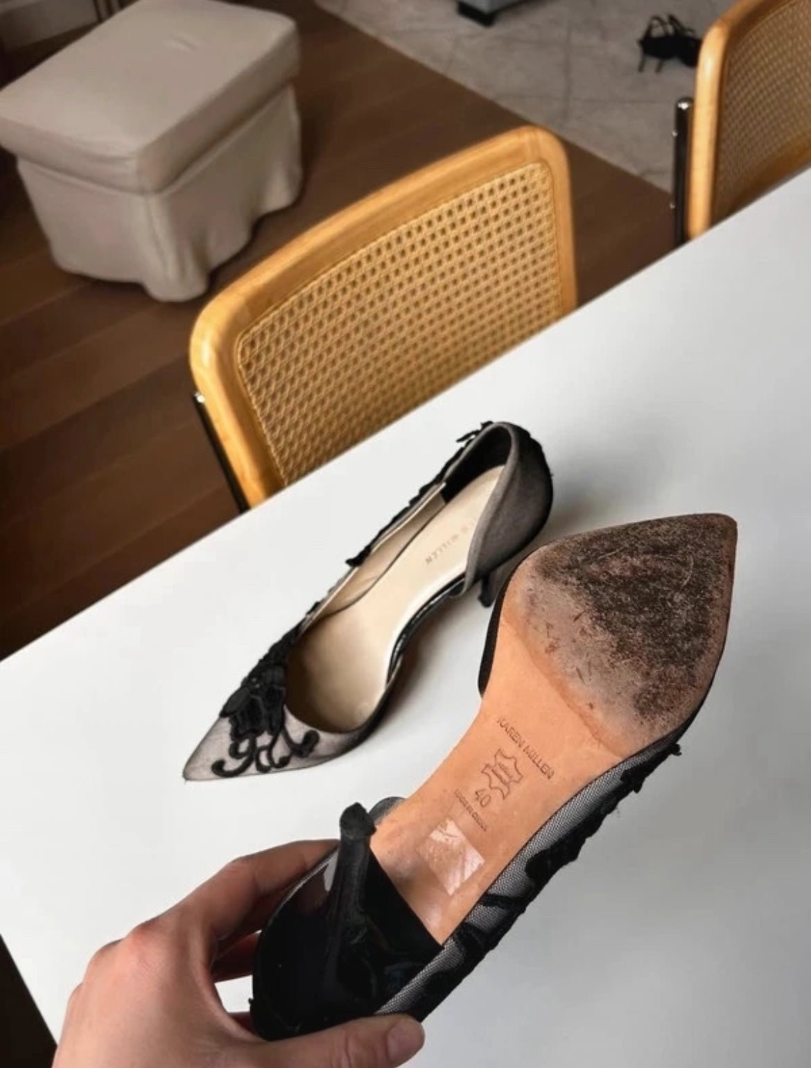 Дантелени обувки на ток Karen Millen - 40 - Sunday West Boutique