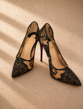 Дантелени стилето обувки на ток от Christian Louboutin - Sunday West Boutique