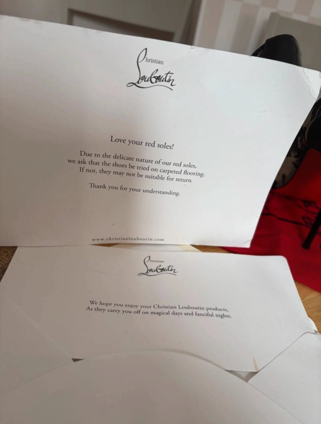 Дантелени стилето обувки на ток от Christian Louboutin - Sunday West Boutique