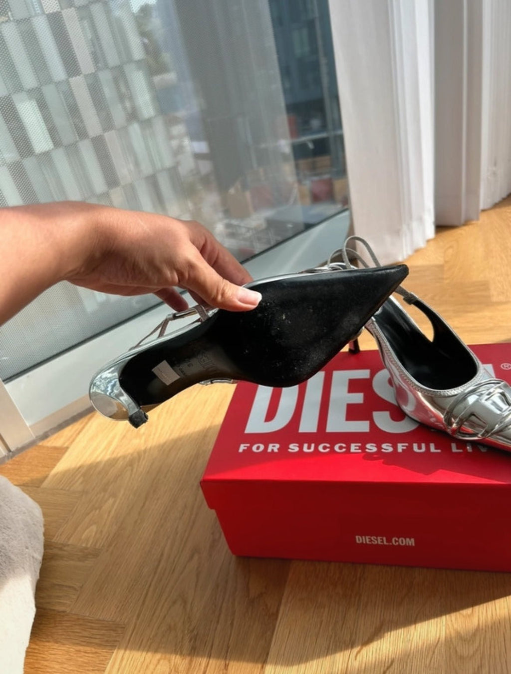 Diesel D-Venus SB хромирани токчета - 39 - Sunday West Boutique