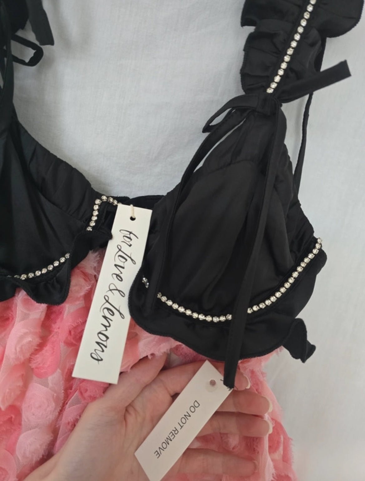 For Love & Lemons Skye Rose Babydoll мини рокля - Sunday West Boutique