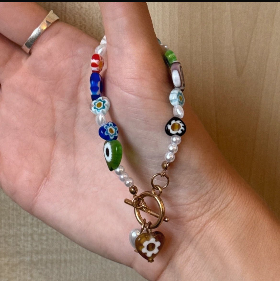 Гривна в стил Murano Millefiori - Sunday West Boutique