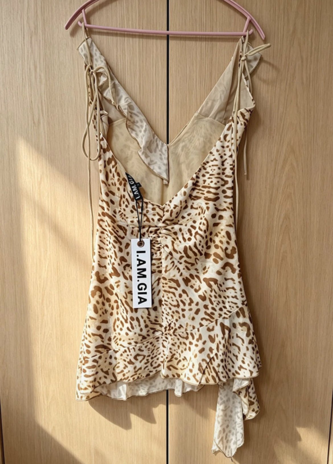 I.AM.GIA leopard mesh мини рокля - Sunday West Boutique