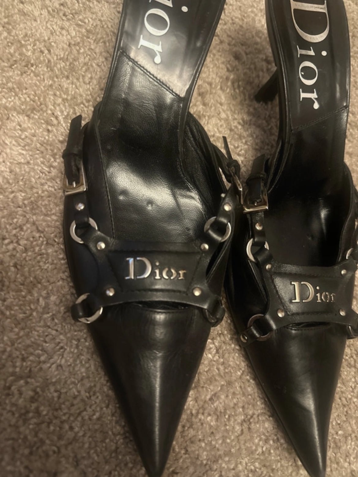 Изключително редки винтидж Christian Dior Bondage Kitten Heels от колекция Fall/Winter 2003 - 35,5 - Sunday West Boutique