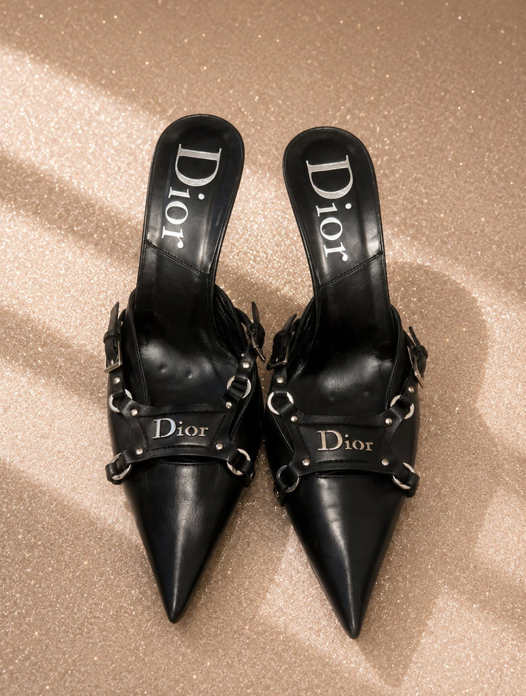 Изключително редки винтидж Christian Dior Bondage Kitten Heels от колекция Fall/Winter 2003 - 35,5 - Sunday West Boutique