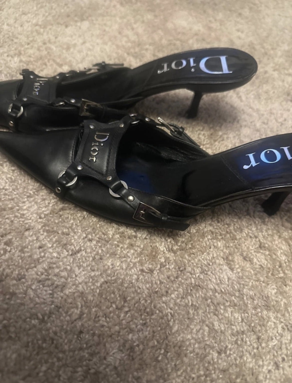 Изключително редки винтидж Christian Dior Bondage Kitten Heels от колекция Fall/Winter 2003 - 35,5 - Sunday West Boutique