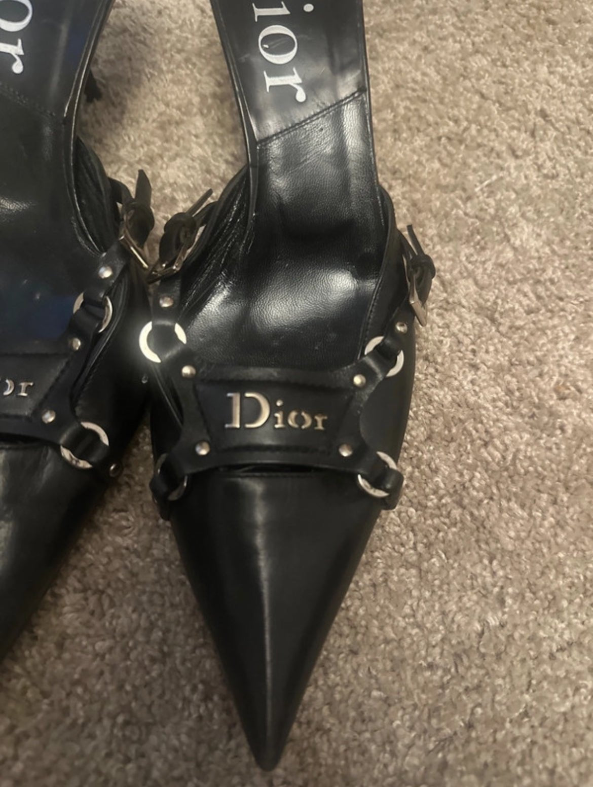 Изключително редки винтидж Christian Dior Bondage Kitten Heels от колекция Fall/Winter 2003 - 35,5 - Sunday West Boutique
