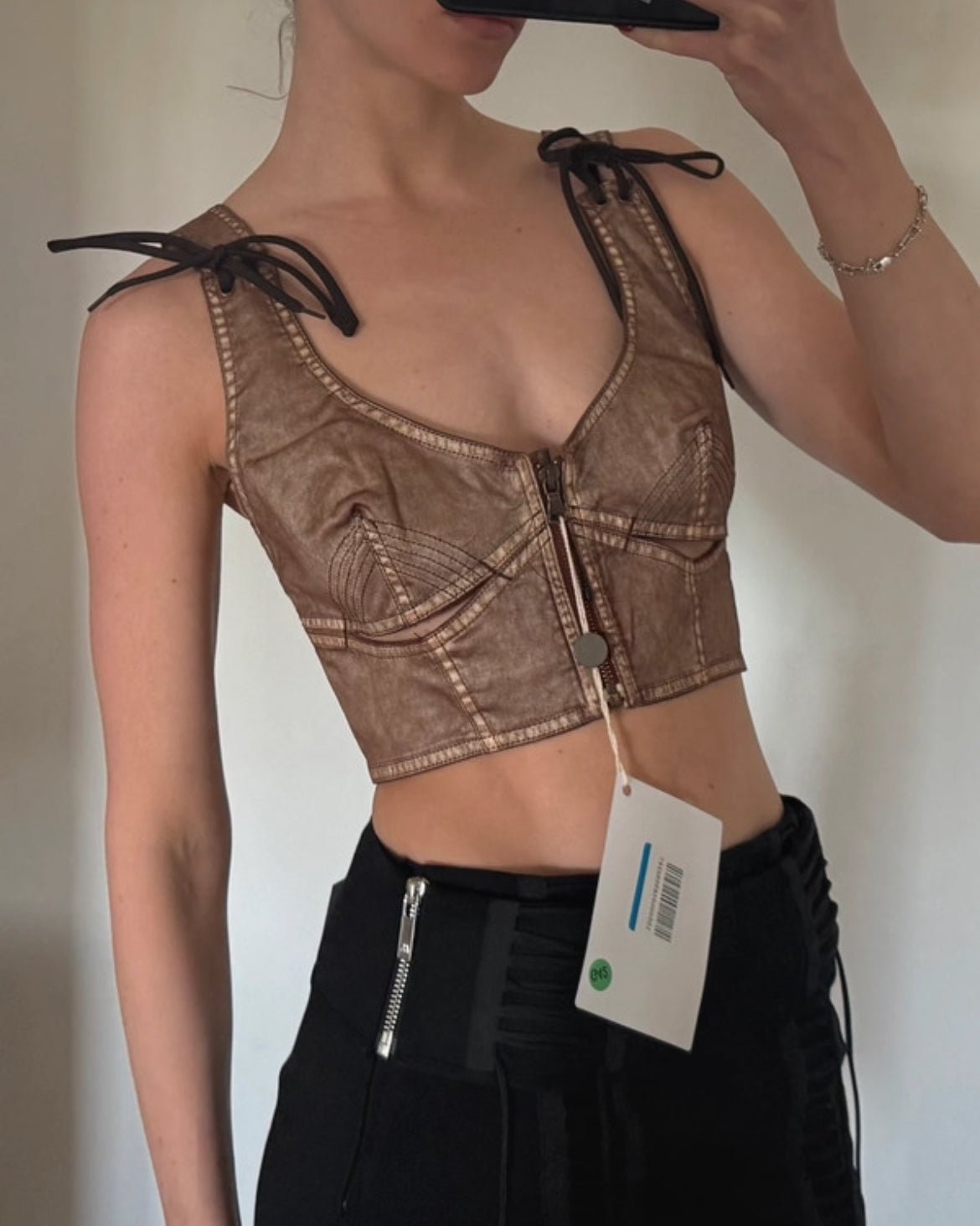Изключително рядък Jean Paul Gaultier x KNWLS корсет - Sunday West Boutique