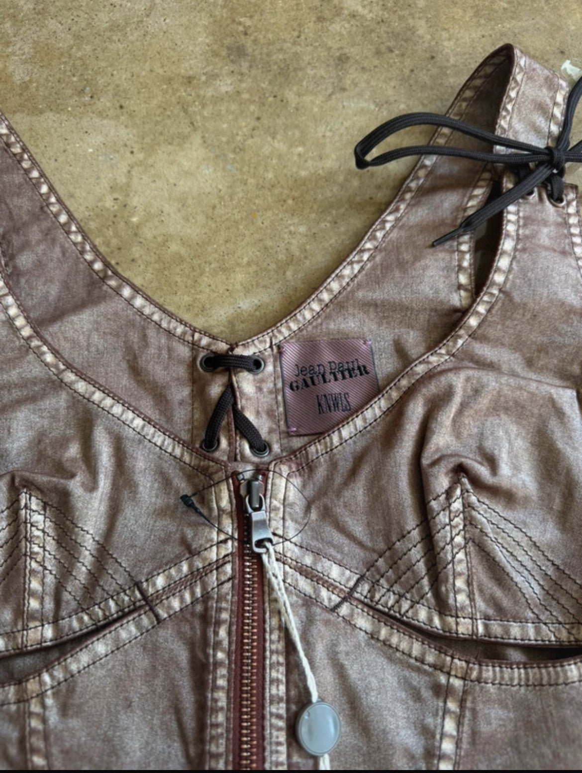 Изключително рядък Jean Paul Gaultier x KNWLS корсет - Sunday West Boutique