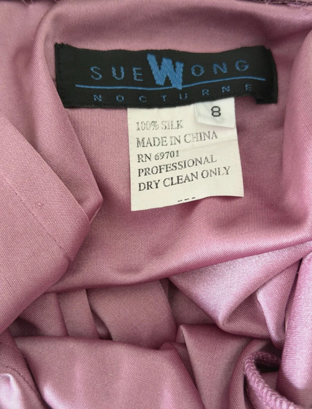 Изключително рядка винтидж рокля Sue Wong от 100% естествена коприна - Sunday West Boutique